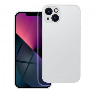 Husă iPhone 13 ROAR Matte Glass Argintiu