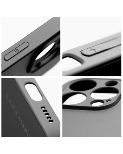 Husă iPhone 14 Plus ROAR Matte Glass Negru Husă iPhone 14 Plus ROAR Matte Glass Negru