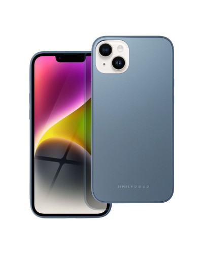Husă iPhone 14 Plus ROAR Matte Glass Albastru