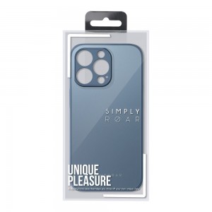 Husă iPhone 14 Plus ROAR Matte Glass Albastru