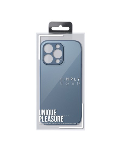 Husă iPhone 14 Plus ROAR Matte Glass Albastru Husă iPhone 14 Plus ROAR Matte Glass Albastru