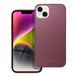 Husă iPhone 14 Plus ROAR Matte Glass Bordo