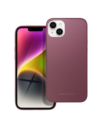 Husă iPhone 14 Plus ROAR Matte Glass Bordo