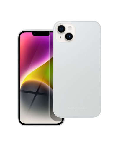 Husă iPhone 14 Plus ROAR Matte Glass Argintiu