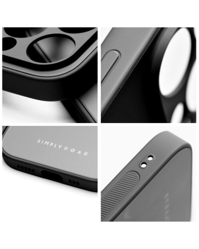 Husă iPhone 14 Pro Max ROAR Matte Glass Negru
