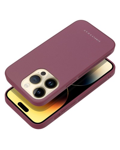 Husă iPhone 14 Pro Max ROAR Matte Glass Bordo