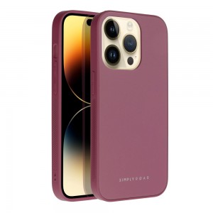 Husă iPhone 14 Pro Max ROAR Matte Glass Bordo