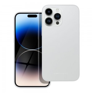 Husă iPhone 14 Pro Max ROAR Matte Glass Argintiu