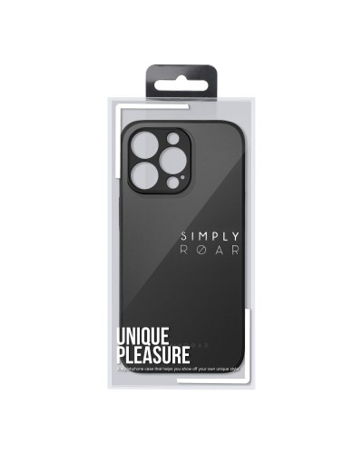 Husă iPhone 14 Pro ROAR Matte Glass Negru Husă iPhone 14 Pro ROAR Matte Glass Negru