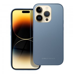 Husă iPhone 14 Pro ROAR Matte Glass Albastru