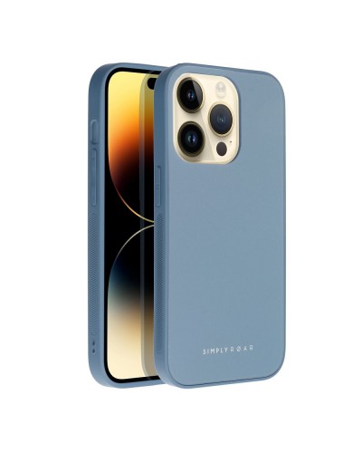 Husă iPhone 14 Pro ROAR Matte Glass Albastru