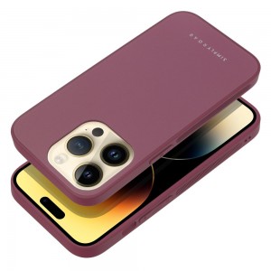 Husă iPhone 14 Pro ROAR Matte Glass Bordo