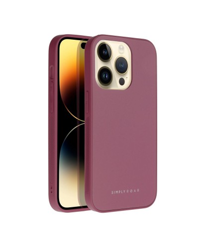 Husă iPhone 14 Pro ROAR Matte Glass Bordo