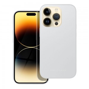 Husă iPhone 14 Pro ROAR Matte Glass Argintiu