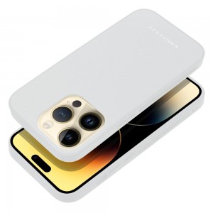 Husă iPhone 14 Pro ROAR Matte Glass Argintiu