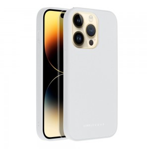 Husă iPhone 14 Pro ROAR Matte Glass Argintiu