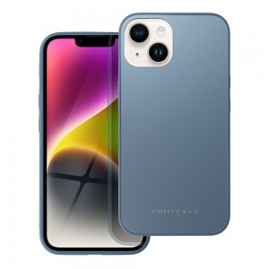 Husă iPhone 14 ROAR Matte Glass Albastru