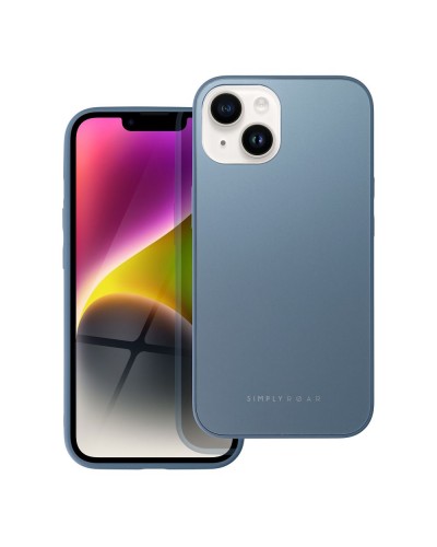 Husă iPhone 14 ROAR Matte Glass Albastru