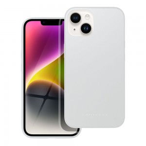 Husă iPhone 14 ROAR Matte Glass Argintiu