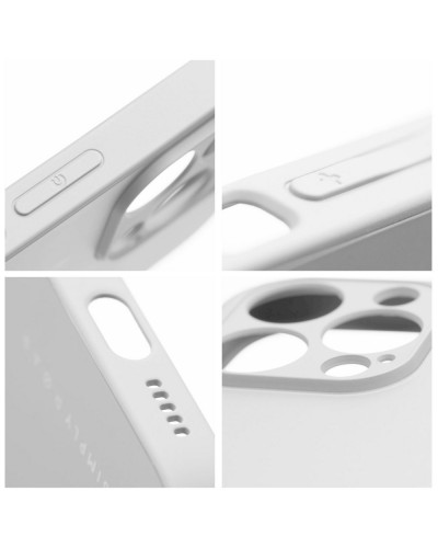 Husă iPhone 14 ROAR Matte Glass Argintiu