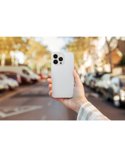 Husă iPhone 14 ROAR Matte Glass Argintiu