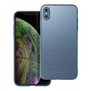 Husă iPhone XS Max ROAR Matte Glass Albastru