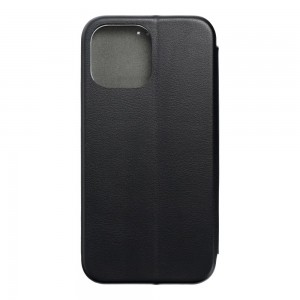 Husă iPhone 14 Plus Elegance Book Piele Premium Tip Carte cu Slot Card - Negru