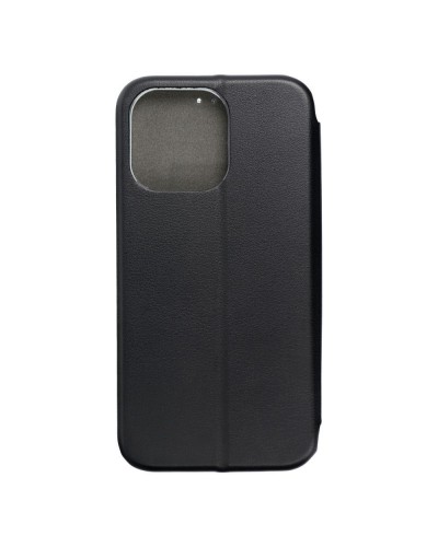 Husă iPhone 15 Pro Max Elegance Book Piele Premium Tip Carte cu Slot Card - Negru