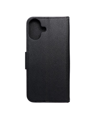 Husă iPhone 16 Plus Fancy Book Tip Carte cu Magnet și 2 Sloturi Card + Buzunar - Negru Husă iPhone 16 Plus Fancy Book Tip Carte cu Magnet și 2 Sloturi Card + Buzunar - Negru