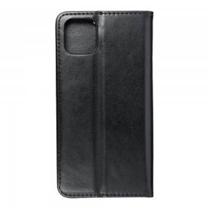 Husă iPhone 11 Pro Max Magnet Case tip carte, piele ecologică, Negru