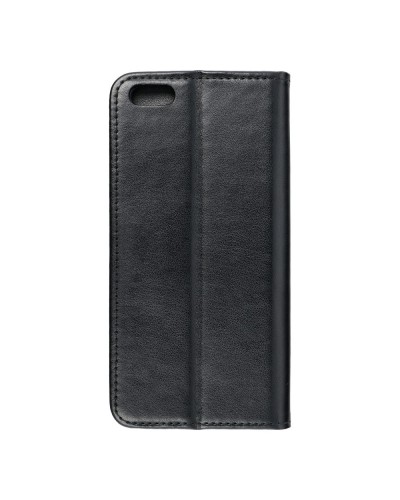 Husă iPhone 6 Plus Magnet Case tip carte, piele ecologică, Negru