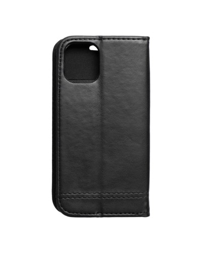 Husă iPhone 12 mini Prestige Book tip carte, piele ecologică, Negru