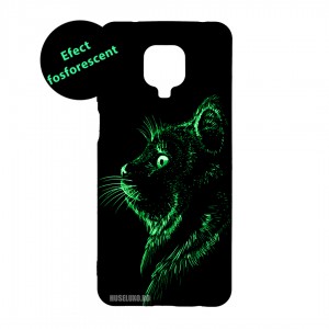 Husă Xiaomi Redmi Note 9 Pro LUXO TPU Black Cat
