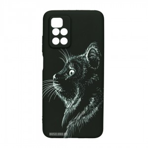 Husă Xiaomi Redmi 10 LUXO TPU Black Cat