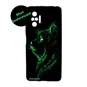 Husă Xiaomi Redmi Note 10 Pro LUXO TPU Black Cat