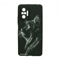 Husă Xiaomi Redmi Note 10 Pro LUXO TPU Black Cat