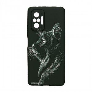 Husă Xiaomi Redmi Note 10 Pro LUXO TPU Black Cat