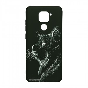 Husă Xiaomi Redmi Note 9 LUXO TPU Black Cat