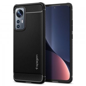 Husa Antisoc Xiaomi 12 / 12X SPIGEN Rugged Armor - Negru