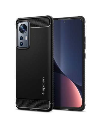 Husa Antisoc Xiaomi 12 / 12X SPIGEN Rugged Armor - Negru