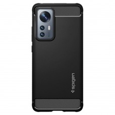 Husa Antisoc Xiaomi 12 / 12X SPIGEN Rugged Armor - Negru