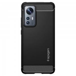 Husa Antisoc Xiaomi 12 / 12X SPIGEN Rugged Armor - Negru