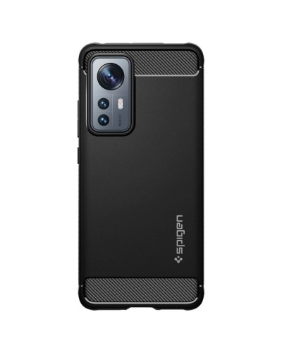 Husa Antisoc Xiaomi 12 / 12X SPIGEN Rugged Armor - Negru