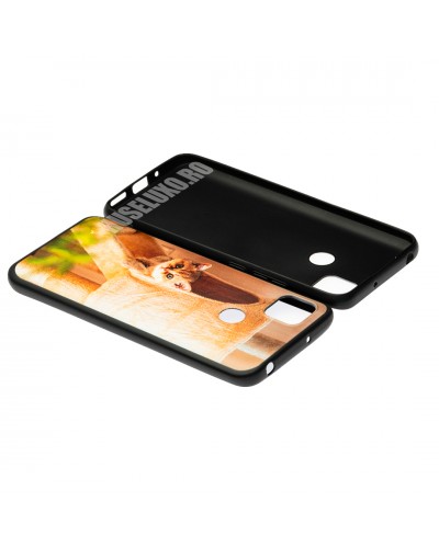 Husă Xiaomi Redmi 9C TPU Design Orange Cat