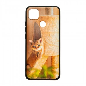 Husă Xiaomi Redmi 9C TPU Design Orange Cat