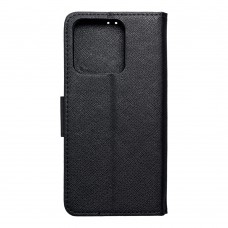Husă Xiaomi Redmi 10A Fancy Book Tip Carte cu Magnet și 2 Sloturi Card + Buzunar - Negru