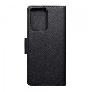 Husă Xiaomi Redmi Note 12 Pro 5G Fancy Book Tip Carte cu Magnet și 2 Sloturi Card + Buzunar - Negru
