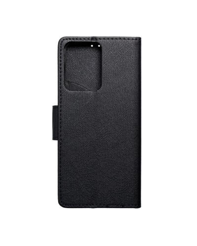 Husă Xiaomi Redmi Note 12 Pro 5G Fancy Book Tip Carte cu Magnet și 2 Sloturi Card + Buzunar - Negru