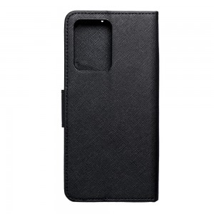 Husă Xiaomi Redmi Note 12 Pro Plus 5G Fancy Book Tip Carte cu Magnet și 2 Sloturi Card + Buzunar - Negru
