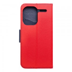 Husă Xiaomi Redmi Note 13 Pro Plus 5G Fancy Book Tip Carte cu Magnet și 2 Sloturi Card + Buzunar - Roșu